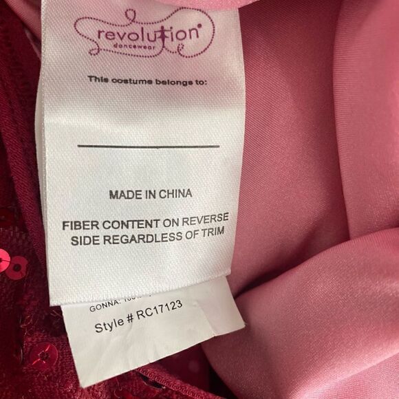 Revolution Pink Sequin/Tulle Dance Outfit - Picture 5 of 7